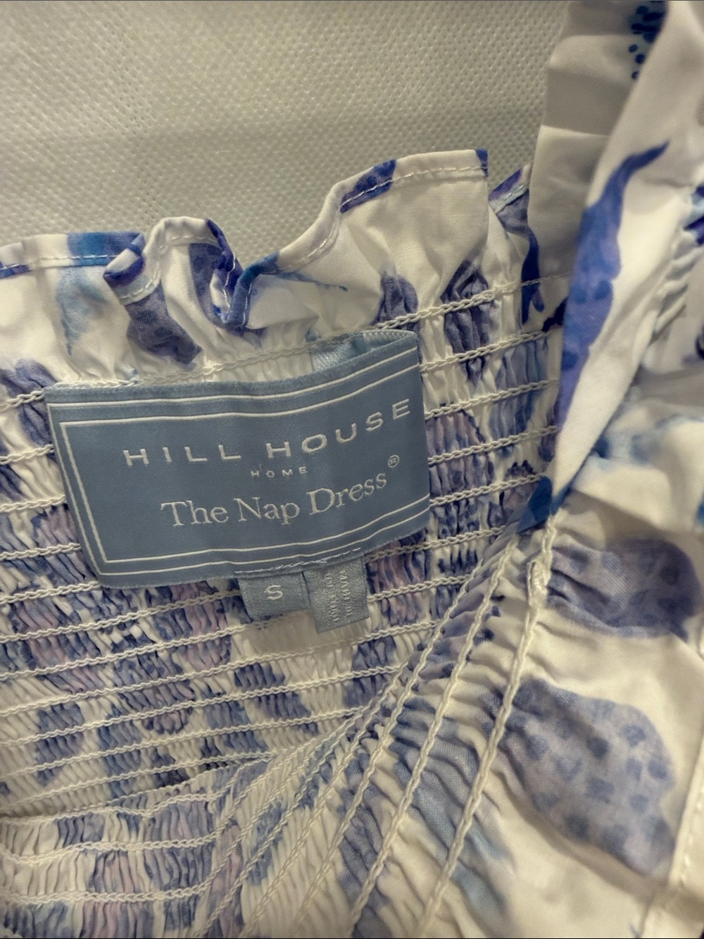Hill House The Ellie Nap Dress in Blue Shell Mosaic - Picture 2 of 7